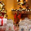 1-30pcs Christmas Gifts Drawstring Bags Linen Bundle Pocket Bracelet Jewelry Burlap Storage Bags Xmas Candy Gift Packaging Bags