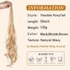 Ponytail Extension Flexible Wrap Around Hair Piece  Long Wavy Curly Hair Extensions for Women