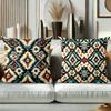 Bohemian Pattern Decorative Throw Pillow Cushions Polyester Pillowcase, Sofa Decorative Cushion Cov Headboard Pillow