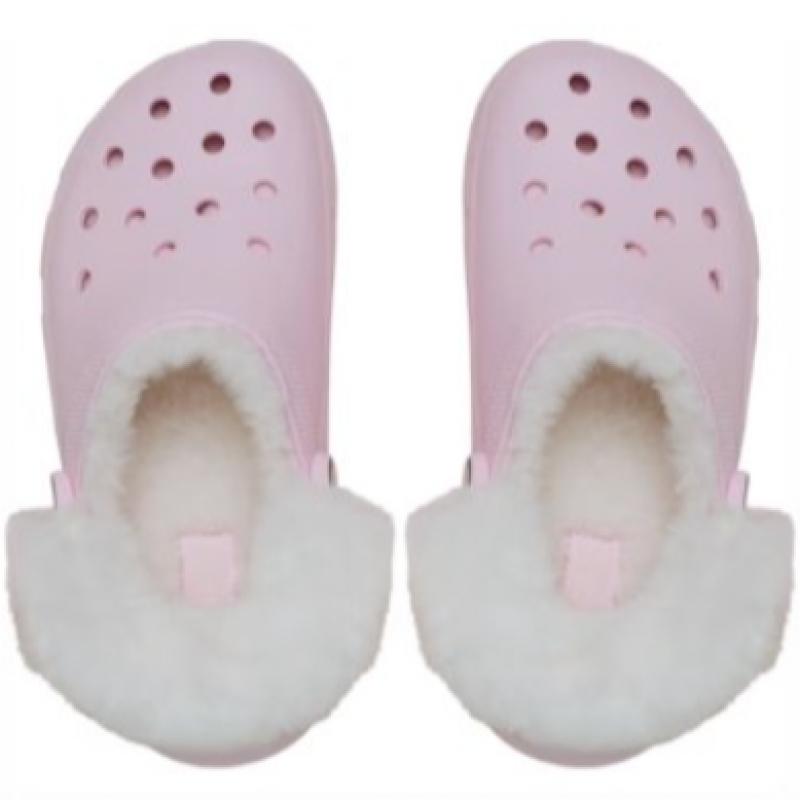Crocs Classic Platform Fuzz Lined Clog 212854 6zw