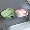 Double Layer Soap Box Soap Holder Wall-mounted Household Bathroom Drain Soap Dishes Toiletries Organizer Storage