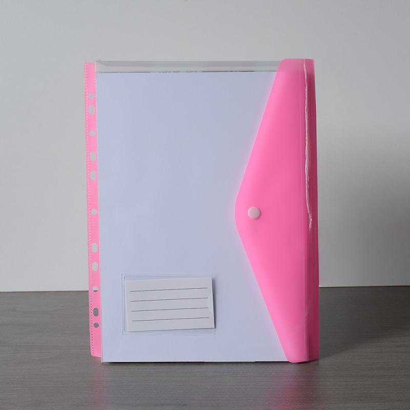 A4 Velkokapacitní volnolepé desky s 11 kroužky, rozšiřitelné, s kapsami na knoflík a štítky, vhodné do školy, domů, do kanceláře, do práce