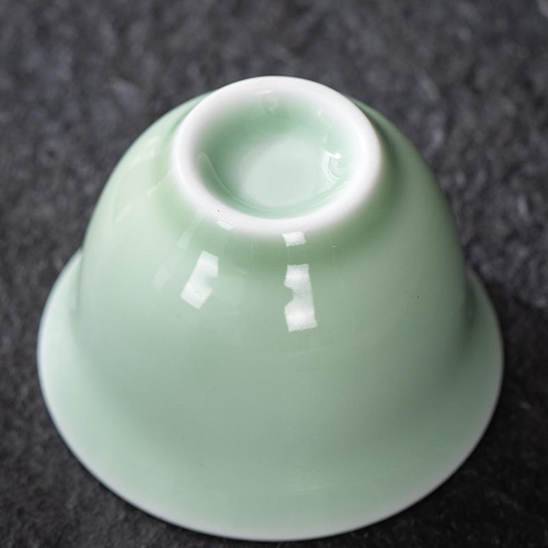Celadon Kung Fu Tea Cup Set, Ceramic Master Cup, 6 Pcs Pack