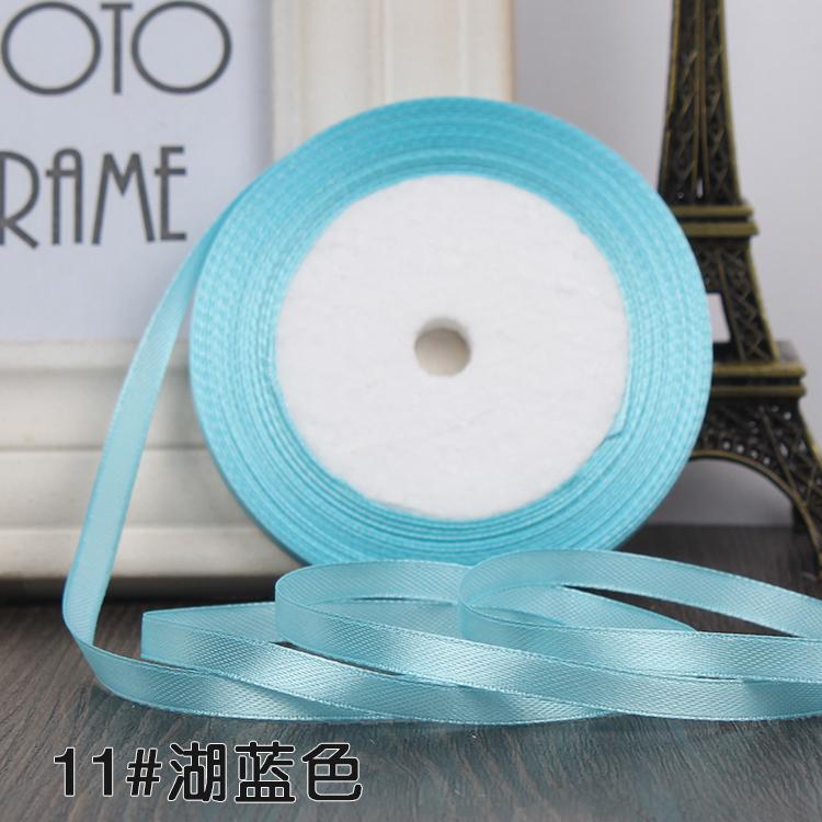 22 Meters (25 Yards) Silk Satin Ribbon 1/4" (6mm) Party Home Wedding Decoration Gift Wrapping Christmas New Year DIY Material