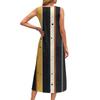 Women's Summer Maxi Dress Sleeveless Button Down Casual Loose Long Beach Sundress Travel Vacation Outfits