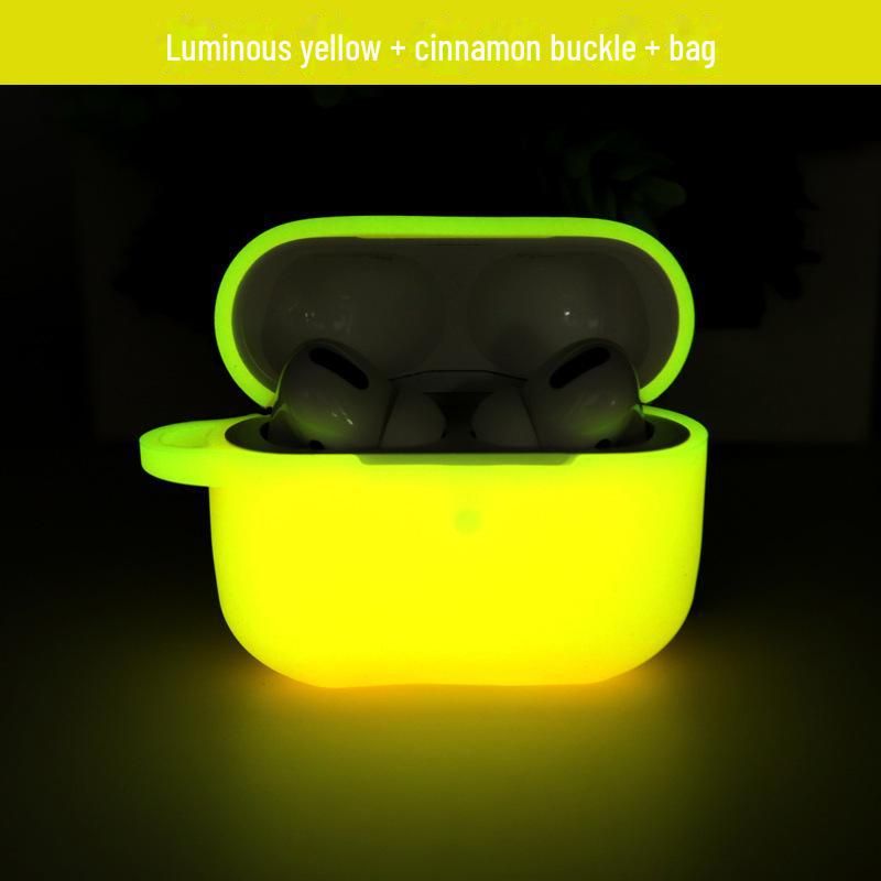 

Яскравий м’який захисний чохол для AirPods Pro – чохол для навушників Apple, що не випадає airpods pro2 жовтий