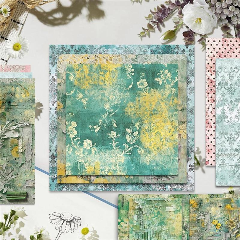 Craft Scrapbook Paper 12X12 Inch,24 Sheets Decorative Double Sided Printing DIY Origami Photo Album