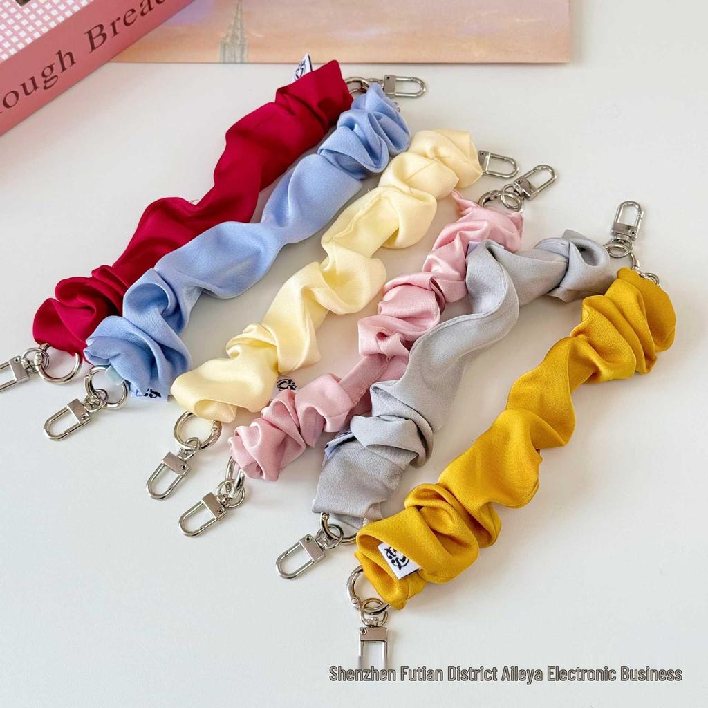 Handheld Double-Ended Buckle Phone Lanyard & Wrist Strap - Elastic Scrunchie with Anti-Loss Design