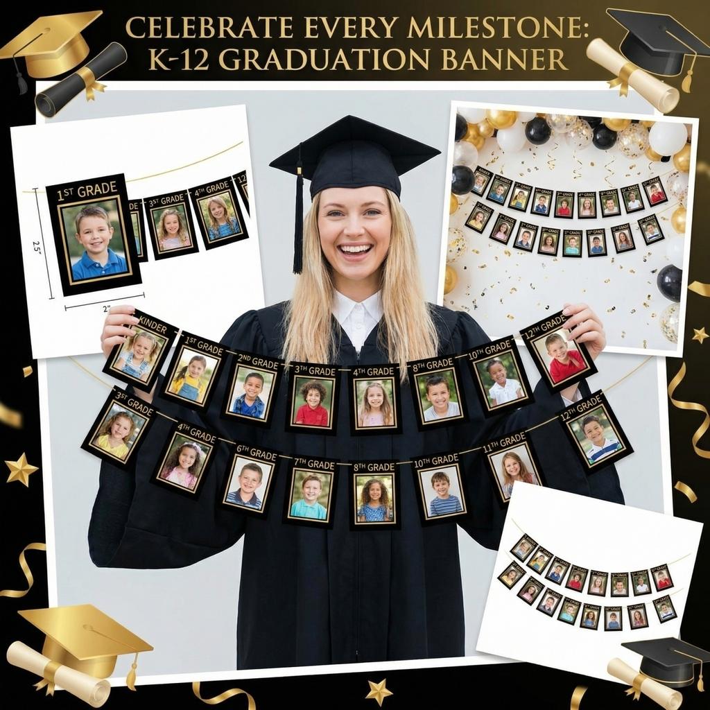 12th Grade Graduation Photo Frame Banner