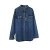 2026 Spring Women's Loose Denim Layering Shirt Jacket - Korean Style Retro Medium-Long Sleeve