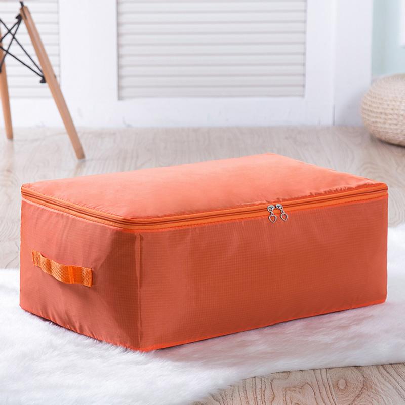 Travel Bedroom Storage Bag Solid Color Waterproof Moisture Resistant Quilt Clothes Oxford Cloth Storage Bag Quilt Duffel Handbag