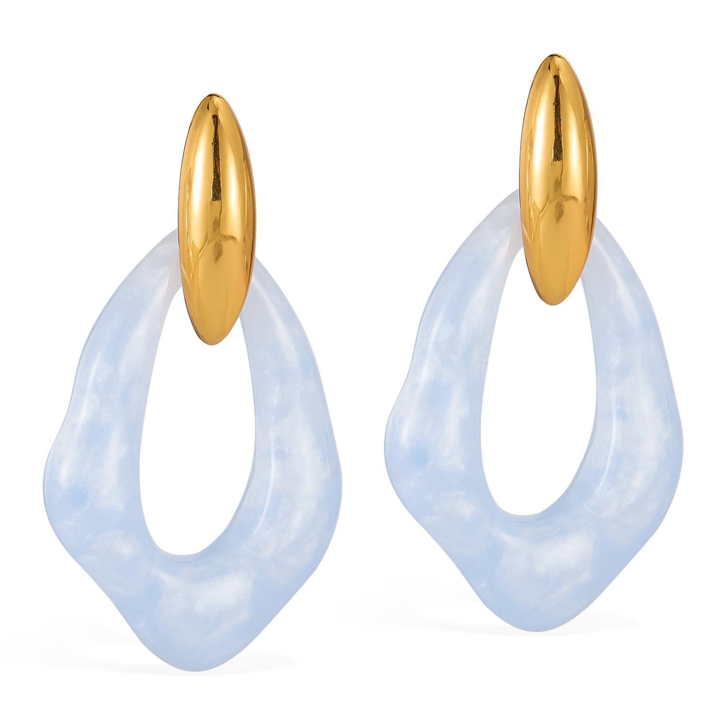 

Модні сережки-краплі для жіночих прикрас фіолетовий