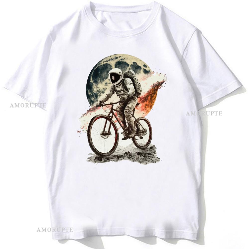 Cotton Tees New Summer Men Short Sleeve Anatomy Bike Gear Deconstructed Design T-Shirt Funny Bicycle Print Boy Casual Tops Cool Man Tees