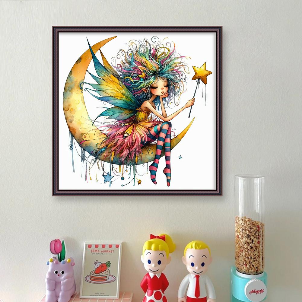 Plná vyšívací nit z ekologické bavlny 11CT Sada dívčích křížkových stehů s potiskem Art