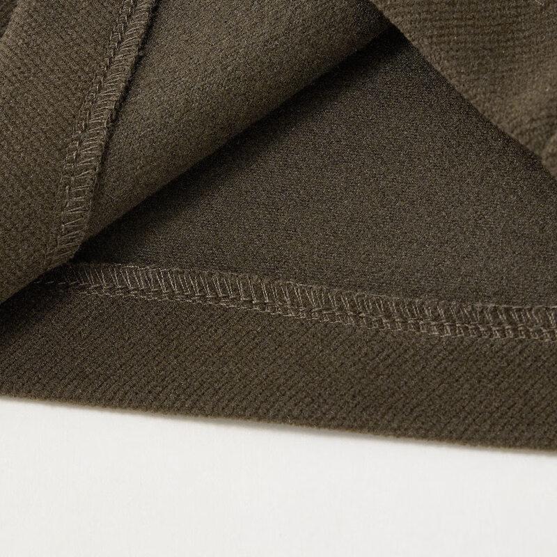 IEF Petite 2025 Autumn/Winter Casual Wool Blend Wide-Leg Pants