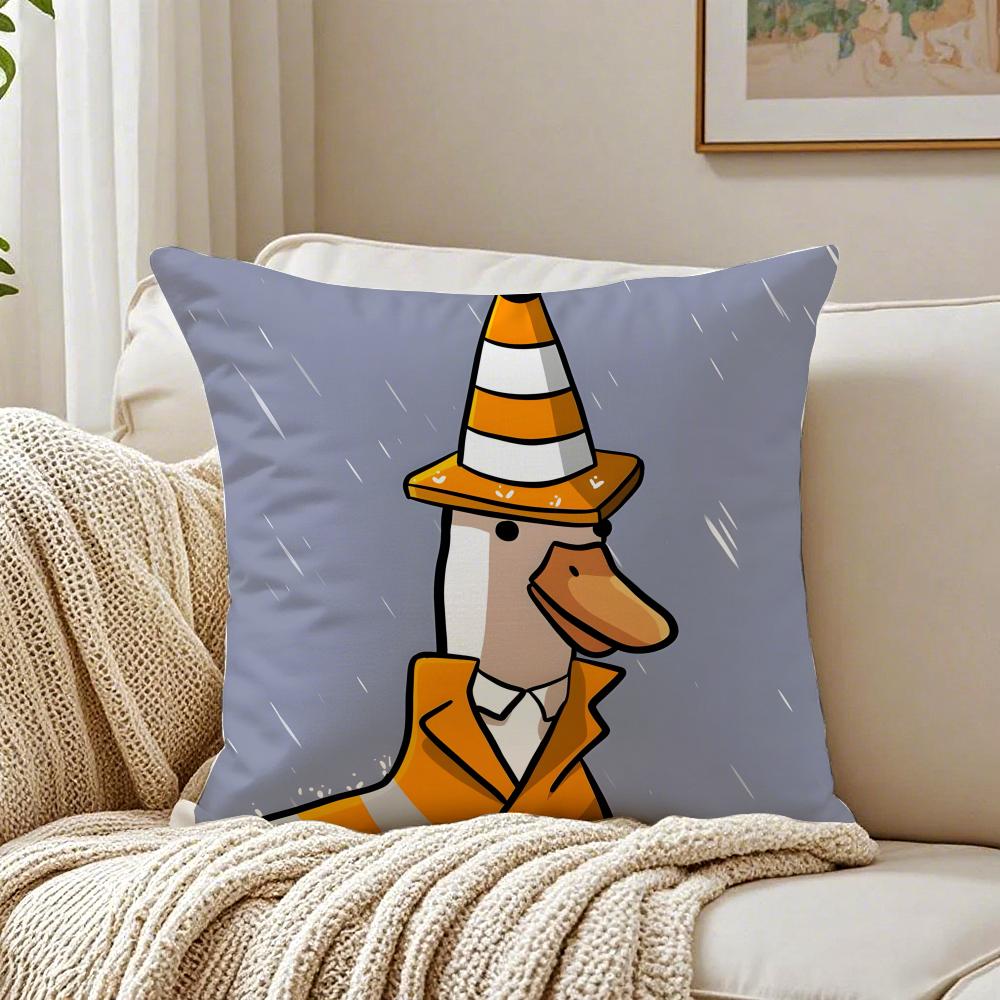 Простая мода Милый Гусь Гусь Утка Наволочка Льняная Наволочка Мягкая для Дивана Кровати Комнаты Декор Дома 30x30cm