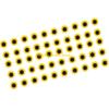 W89C Flower Push Pin for Office Bulletin Board Fabric Marking Picture Hanging Cork Notice Board Thumb Tacks 20/50/80Pcs