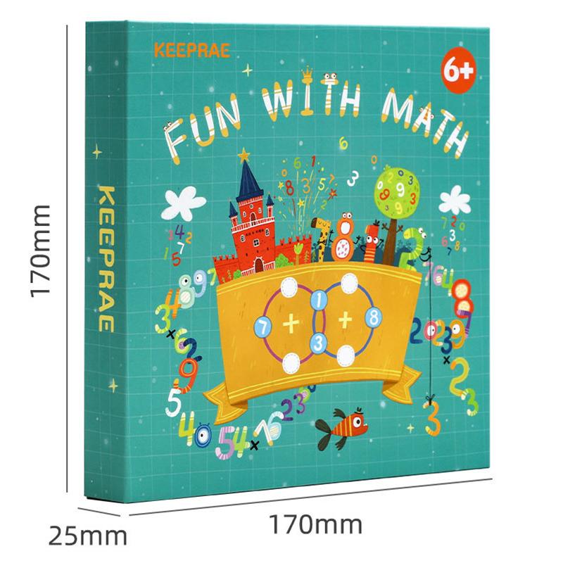Math Game Counting Educational Toys for Children Arithmetic Logical Thinking Magnetic Number Matrix Calculation Board Games Toys