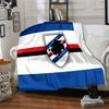 Sam-pdoria Team Crest Design Flannel Blanket, Soft Polyester, Modern Design, All-Season for Camping, Travel, Gifts for holidays or birthdays