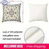 Floral Patterned Throw Pillows For Home Decor Polyester Pillowcase, Sofa Decorative Cushion Cov Headboard Pillow