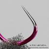 Guandong TG Electro-Optical No-Barb Fishhook: Purple Flame, Red Belt, Corrosion-Resistant