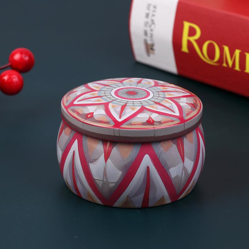Vintage Mum Konserve Kutusu Şeker Kurabiye Saklama Kutusu Kuru Baharat Saklama Kavanozu Uygun DIY Mum Kozmetik Merhem Yapımı Noel