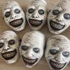 Smiling Devil Mask Horror Exorcism Role-playing Ghost Skeleton Plastic Mask Halloween Party Props 1 Pcs