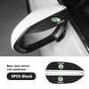 AAABQ1 For Skoda 2PCS Soft Rubber Rearview Mirror Rain Eyebrow Styling Accessories Fabia Kamiq Superb Scala Enyaq-iV MK3 VisionS Yeti
