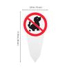 "No Dog Poop" Plastic Sign No Pooping Warning Yard Sign Garden Stake Outdoor Waterproof Warning For Pet Owners Prevent Pollution