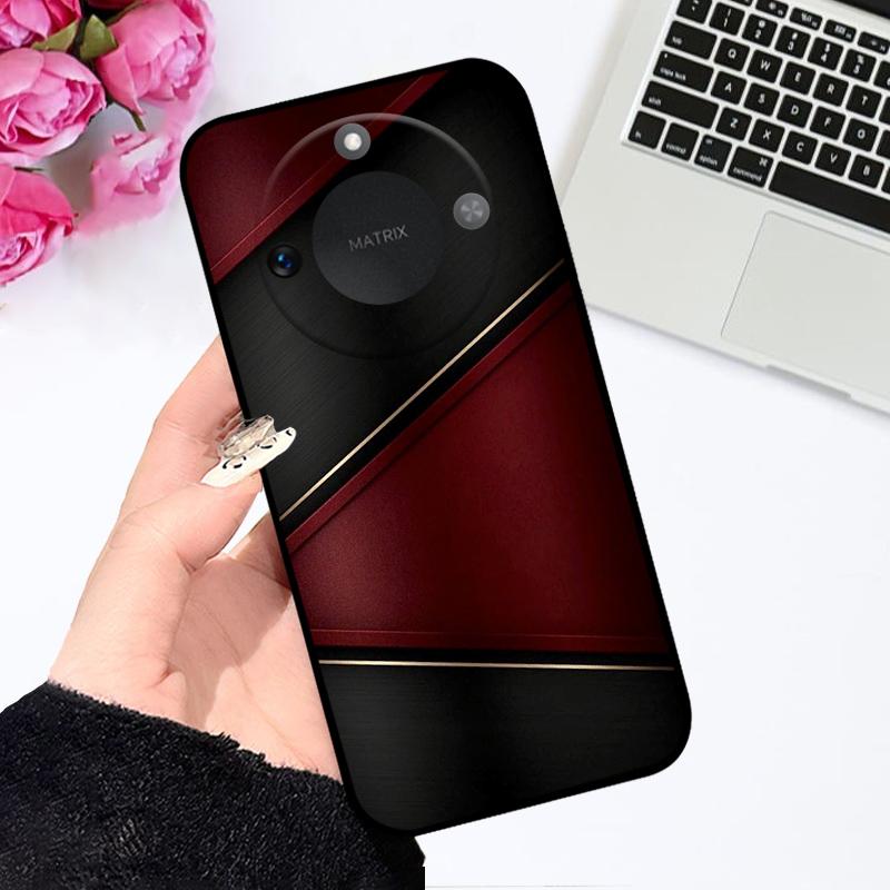 Case For Honor X9c Smart 5G Soft Silicone TPU Phone Cover For Huawei Honor X60 Protective Fundas Bumper Cartoon Color Painted