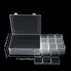 Multifunctional DIY Diamond Painting Storage Box Nail Art Jewelry Rhinestone Mosaic Organizer Container - Clear & Stackable
