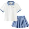 Ensemble short et top à manches courtes d'été pour filles Balabala