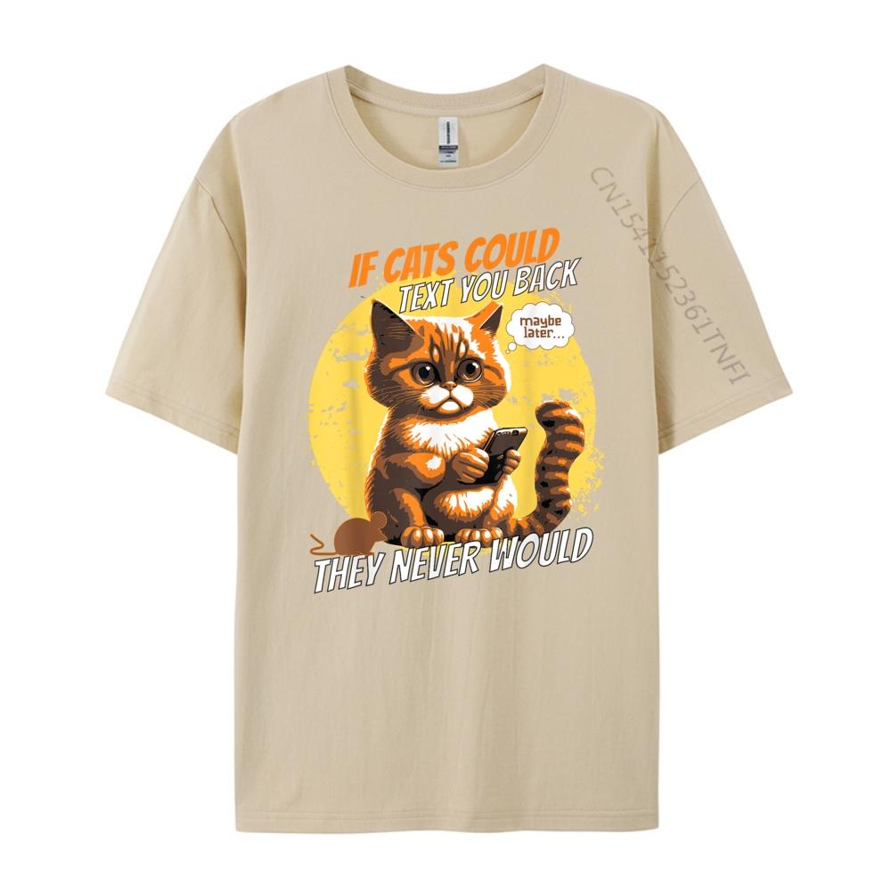Katzen Telefon Katzen Lol Person Humor Wenn Katzen Texten könnten Handy Grafik T-Shirt Herrenbekleidung 2024 Cinco de Mayo