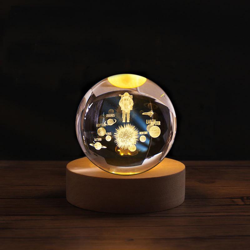Starry Sky Luminous Crystal Ball Night Light - Heartfelt Gift for Birthdays