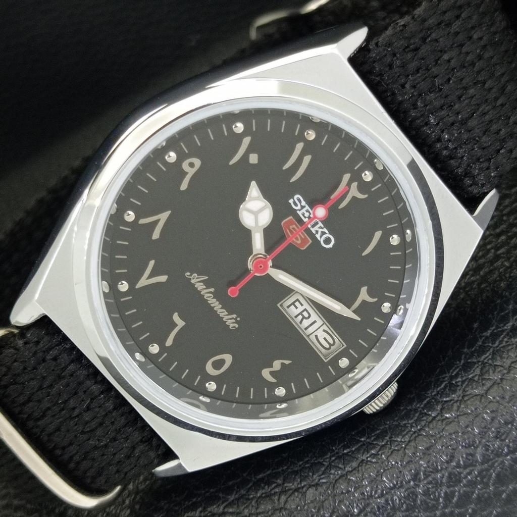 

ВОССТАНОВЛЕННЫЕ SEIKO 5 АВТОМАТИЧЕСКИЕ 6309A ВИНТАЖНЫЕ ЯПОНСКИЕ МУЖСКИЕ ЧЕРНЫЕ ЧАСЫ a441405-5 Sk-a441405