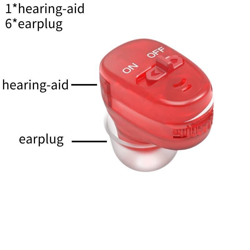 Elder Aid Hearing In Ear Mini Invisible Adjustable Tone Sound Portable Amplifier