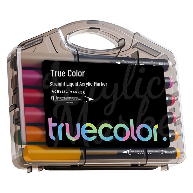 True Color Soft Tip Liquid Acrylic Marker for Students & Professionals