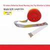Red & White Reflective Warning Tape (50m, 5cm Wide)