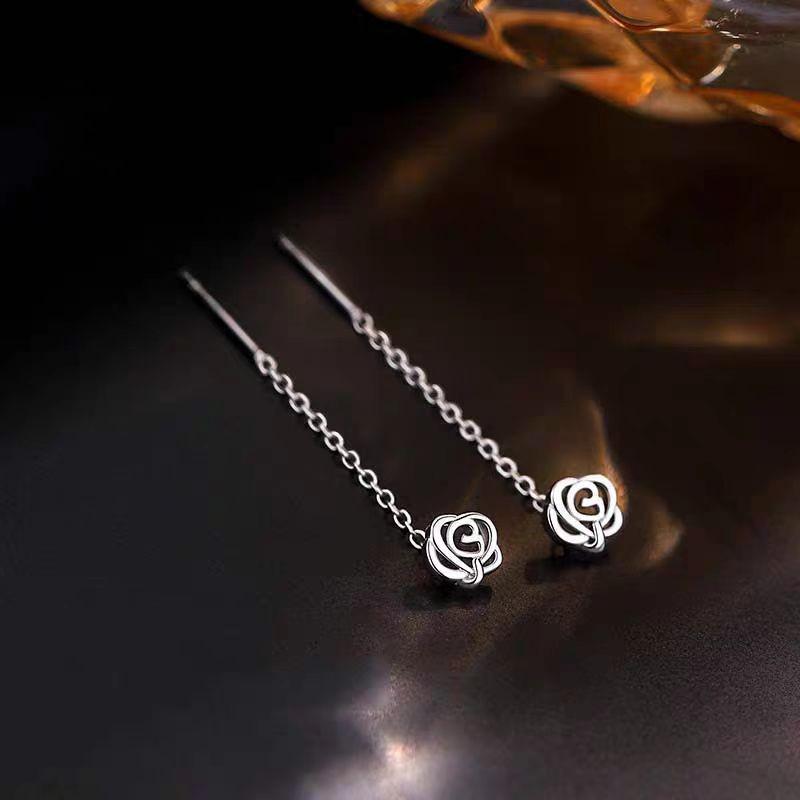 2025 Diamant Schneeflocken Ohrfaden Ohrringe: Elegante, vielseitige Damenmode