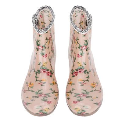 Waterproof  Anti Slip Printing Women Rain Boots Garden Shoes