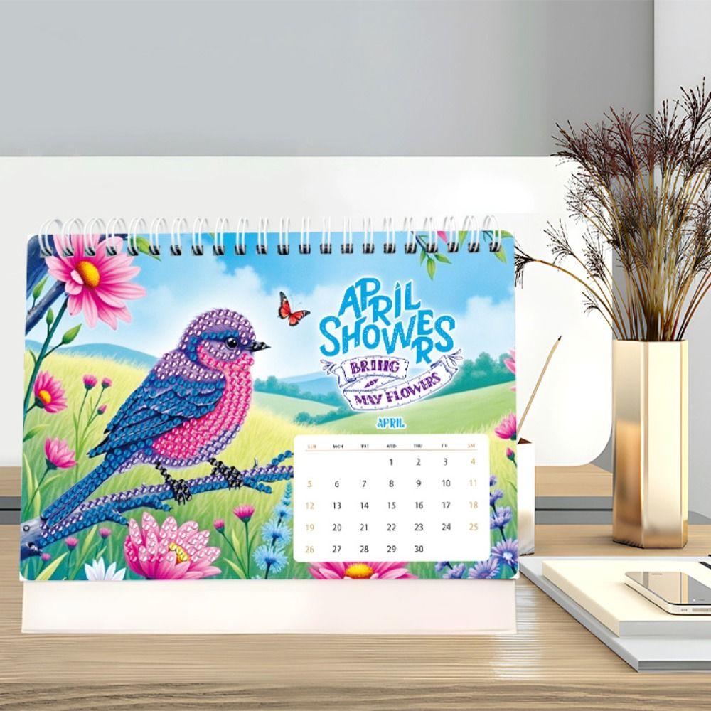 2026 Diamond Art Calendar Painting Art Kit Painting Calendar  For Organizing Goals Appointments