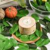 150Pcs Green Leaves Artificial Rose Leaves Fake Flower Head Faux Leaf for Scrapbooking Home Decor Wedding Garland Decoration
