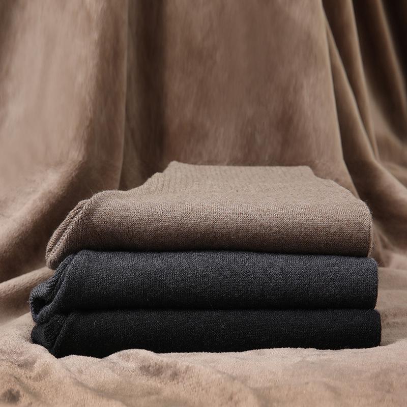 Unisex Wollhose mit mittlerer Bundhöhe: Dick, Schlankmachend, Kältebeständig für Herbst und Winter