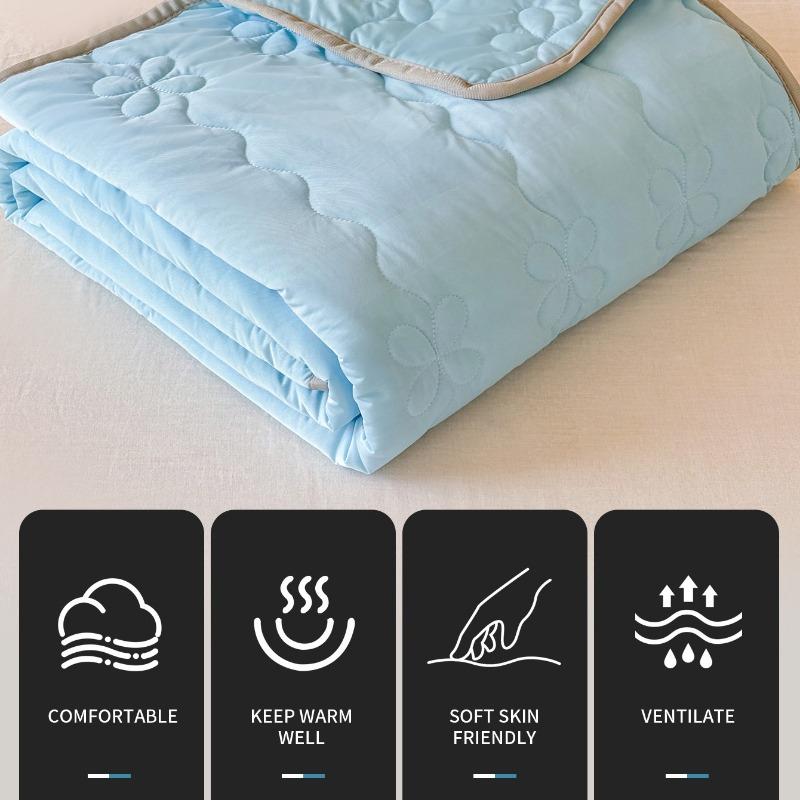 New Cool Silk Summer Quilt, Summer Cool Quilt, Air Conditioner Quilt, Solid Color, Simple Japanese Style