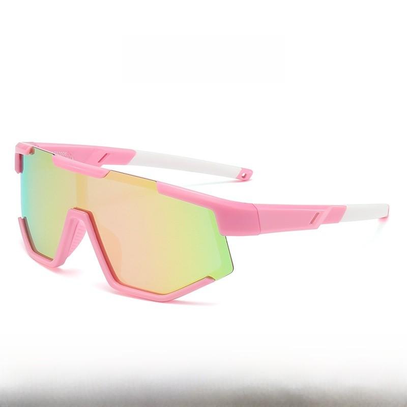 Kids Sunglasses Uv400 Polarized Full Frame Silicone For Outdoor Play And Cycling