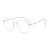 Korean Style TR90 Transparent Frame Glasses with Anti-Blue Light Lenses