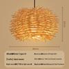 Jundingying New Chinese Rattan Bamboo Pendant Lamp