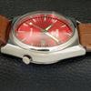 JAPAN 7009A VINTAGE SEIKO 5 AUTOMATIC MENS RED COLOR DIAL WATCH a701387-5 R206a-a701387