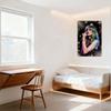 Vibrant Psychedelic Woman Singing Metal Tin Sign Colorful Hair Concert Wall Decor for Bar Cafe Home Man Cave Art Plaque