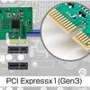 Area Toretto 5Gbps PCI Express X1 LAN RJ45 Network Expansion Board with Low (Gen3) Board, Heatsink, Profile, SD-PE5GL-B